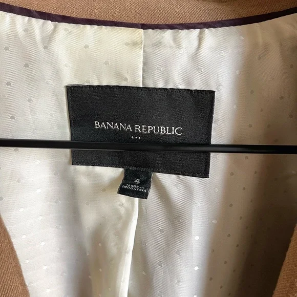 Banana Republic Tan Blazer Jacket - Picture 2 of 2